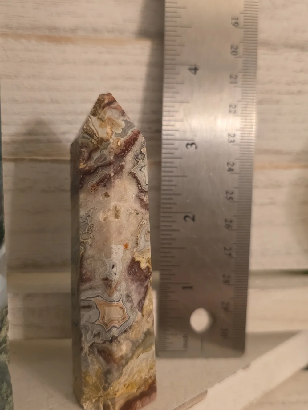 Polished Agate Tower Point in Gray and Brown - Home Accent